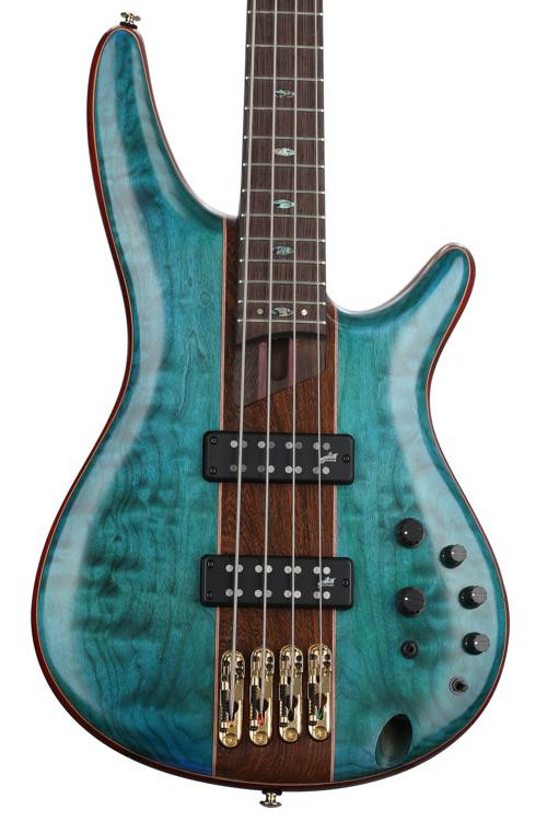 Ibanez Premium SR2400 Bass Guitar Caribbean Green Low Gloss