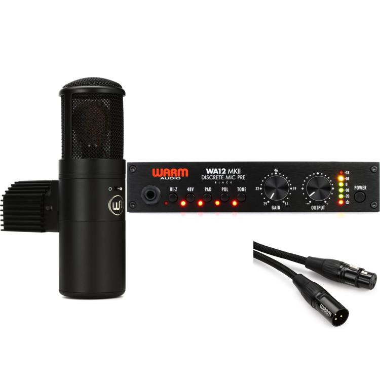 Warm Audio WA8000 Largediaphragm Tube Condenser Mic and WA12 MKII