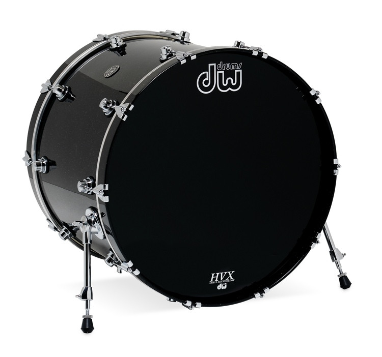 DW Performance Series Bass Drum 18"x24" Black Mirra Sweetwater