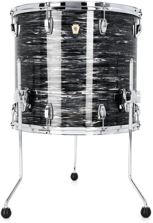 Ludwig Classic Maple Floor Tom 16 x 18 inch Vintage Black Oyster