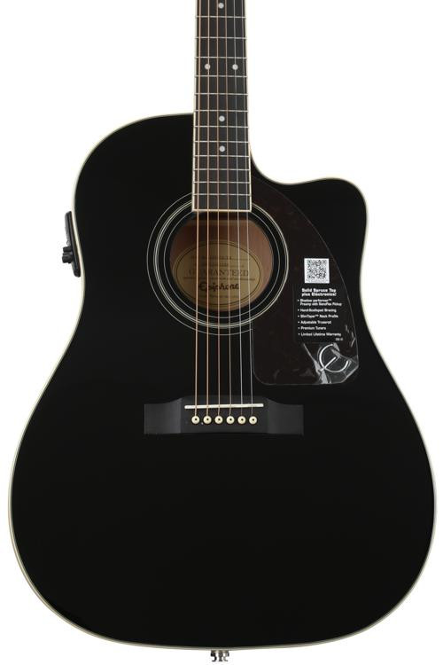 Epiphone J-45 EC Studio Acoustic-electric Guitar - Ebony | Sweetwater