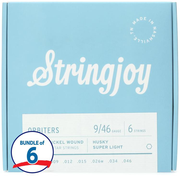 Stringjoy Orbiters Husky Coated Nickel-wound Electric Guitar Strings ...