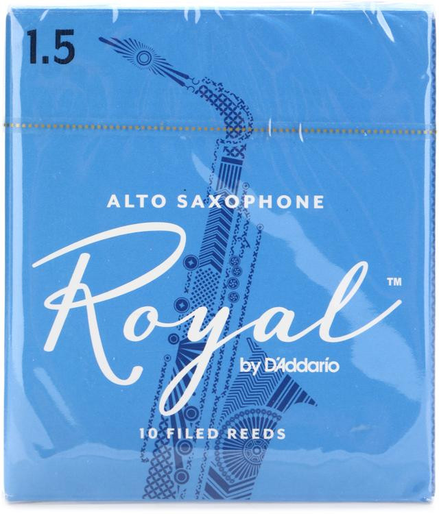 D'Addario RJB1015 Royal Alto Saxophone Reeds 1.5 (10pack) Sweetwater