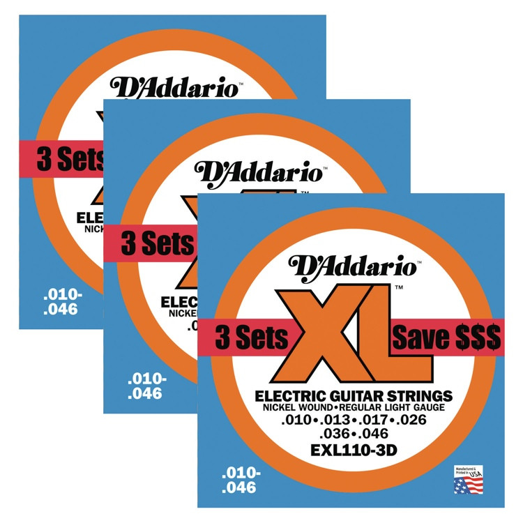 D'Addario EXL110 3-pack Special - .010-.046 Regular Light 3-Pk | Sweetwater