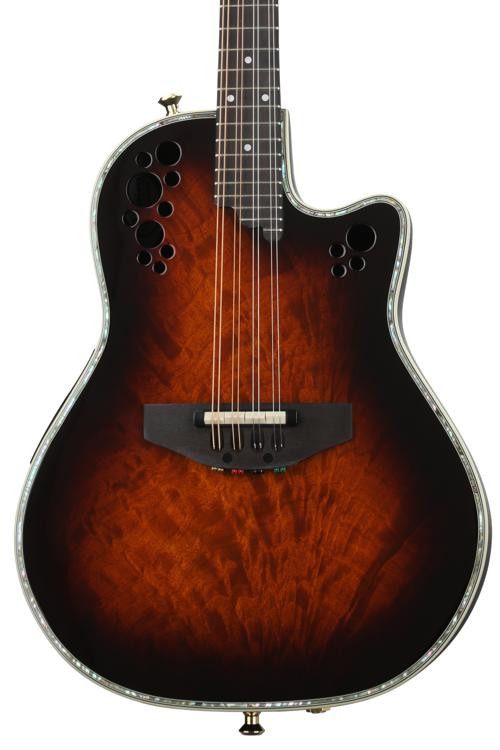 Ovation Pro Series Mandolin Okuome Feather Tobacco Burst Sweetwater