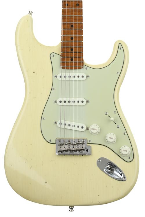 挡泥板定制店GT11熟工遗物Stratocaster -复古白色-甜水独家图像1188金宝搏官网是多少