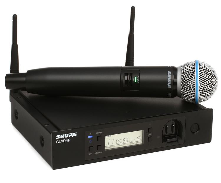 Shure GLXD24R/B58 Digital Wireless Handheld Microphone System Sweetwater
