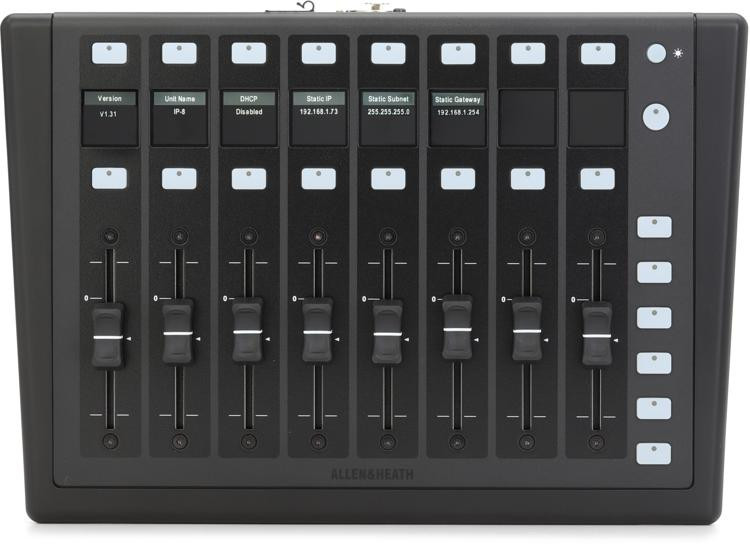 Allen & Heath IP8电动8推子DLive远程图像1