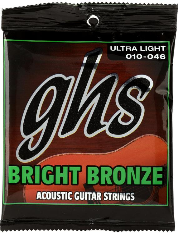 Corde Chitarra GHS Strings "WHITE BRONZE WB-XL ACOUSTIC GUITAR" Corde Per Chitarra Acustica - Alloy 52u2122 - Extra Light: 011-048 Corde Chitarra Acustica