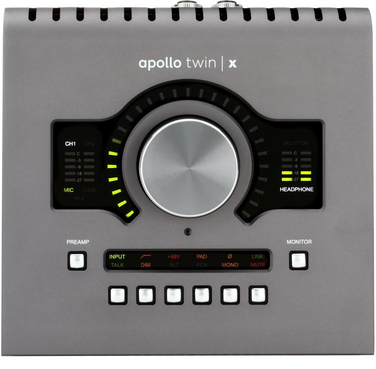 Universal Audio Apollo Twin X QUAD 10x6 Thunderbolt Audio Interface with  UAD DSP