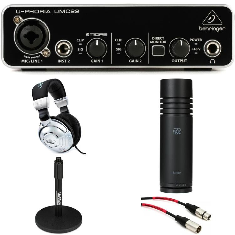 Behringer UMC22 USB Audio Interface and Aston Stealth Streaming