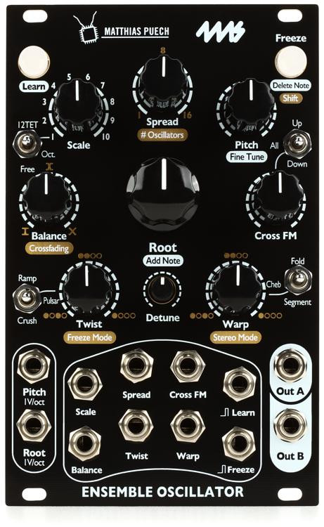 4ms Ensemble Oscillator Eurorack Module - Black 