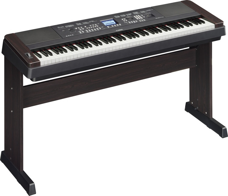 Yamaha DGX650 88key Arranger Piano with Stand Black with Rosewood