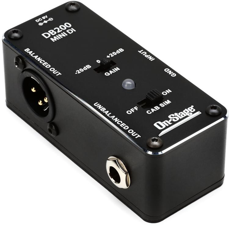 OnStage Stands DB200 Active Mini DI Box Sweetwater