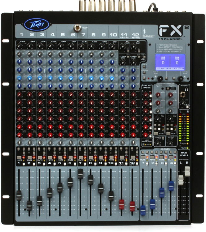Peavey 16FX II Mixer with USB and Effects Sweetwater