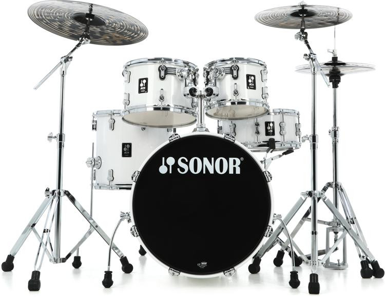 Sonor AQ1工作室5-piece壳包与硬件-钢琴白色图片1