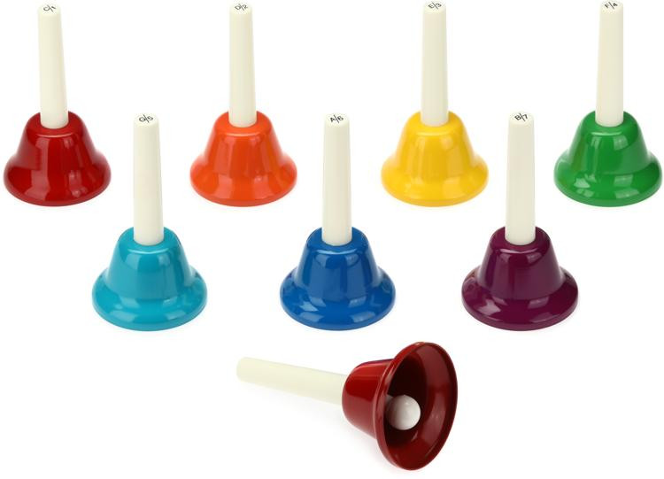 Rhythm Band RB108 KidsPlay 8note Handbell Set Sweetwater