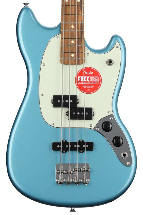 Fender Special Edition Mustang PJ Bass - Tidepool with Pau Ferro ...