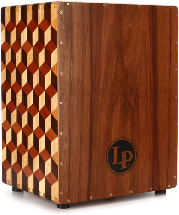 Latin Percussion Peruvian Solid Wood Brick Cajon with Bag Sweetwater