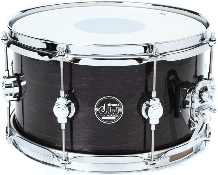 DW Performance Series Snare Drum 7" x 13" Ebony Stain Lacquer Sweetwater