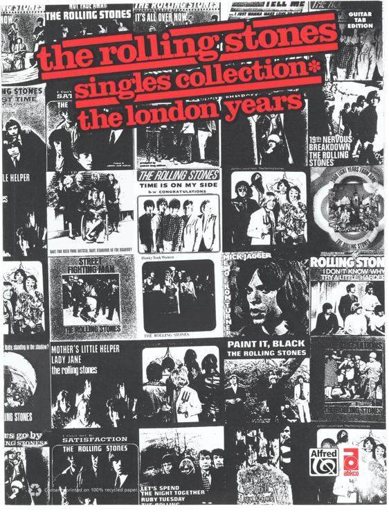 Alfred The Rolling Stones Singles Collection The London Years Guitar Tab Edition Sweetwater 1447