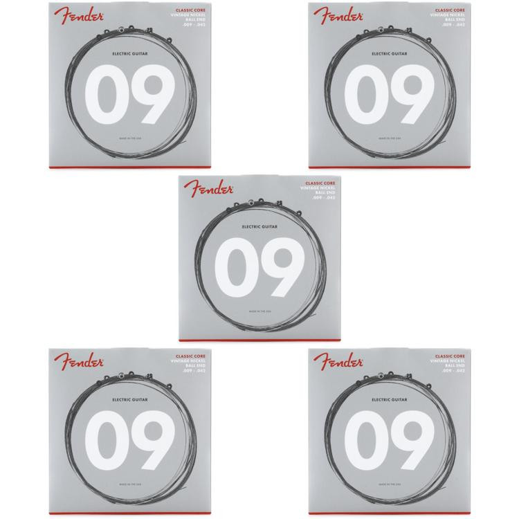 Corde Chitarra Elettrica Fender Classic Core - Nickel Plated Steel 009/042 | Bullet End, Tono Caldo - Foto 4