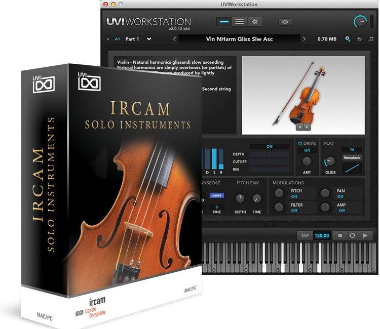 UVI IRCAM Solo Instruments Orchestral Instrument Software Sweetwater