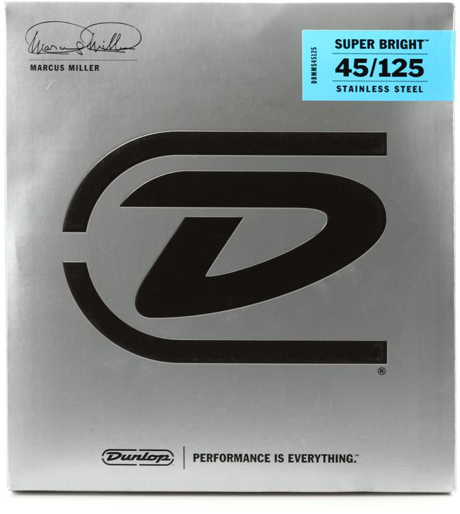 Dunlop DBMMS45125 Marcus Miller Super Bright Bass Guitar Strings .045