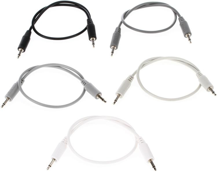 Moog Modular Patch Cables 5pack 12 inch (Assorted Colors) Sweetwater