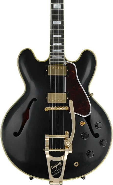 Gibson Memphis ES-355 Bigsby - Vintage Ebony VOS | Sweetwater