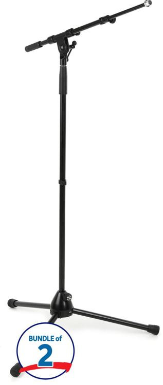 K&M 210/9 Telescoping Boom Microphone Stand (2 Pack) Sweetwater