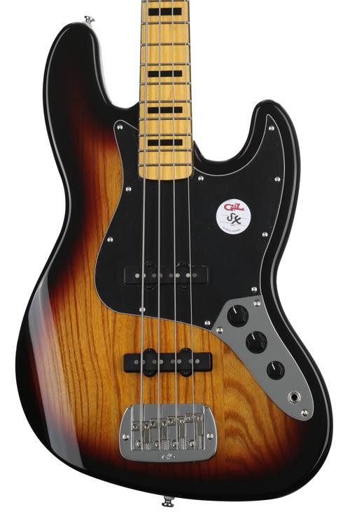 G&L Tribute JB Bass Guitar 3Tone Sunburst Sweetwater