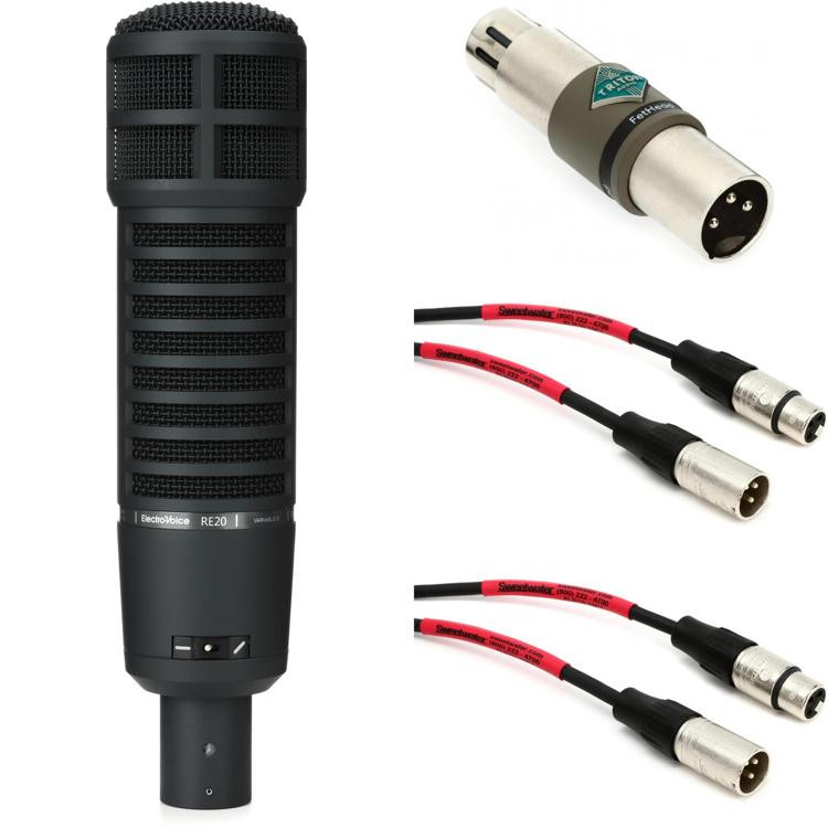 ElectroVoice RE20 Dynamic Microphone Bundle with InLine Preamp and