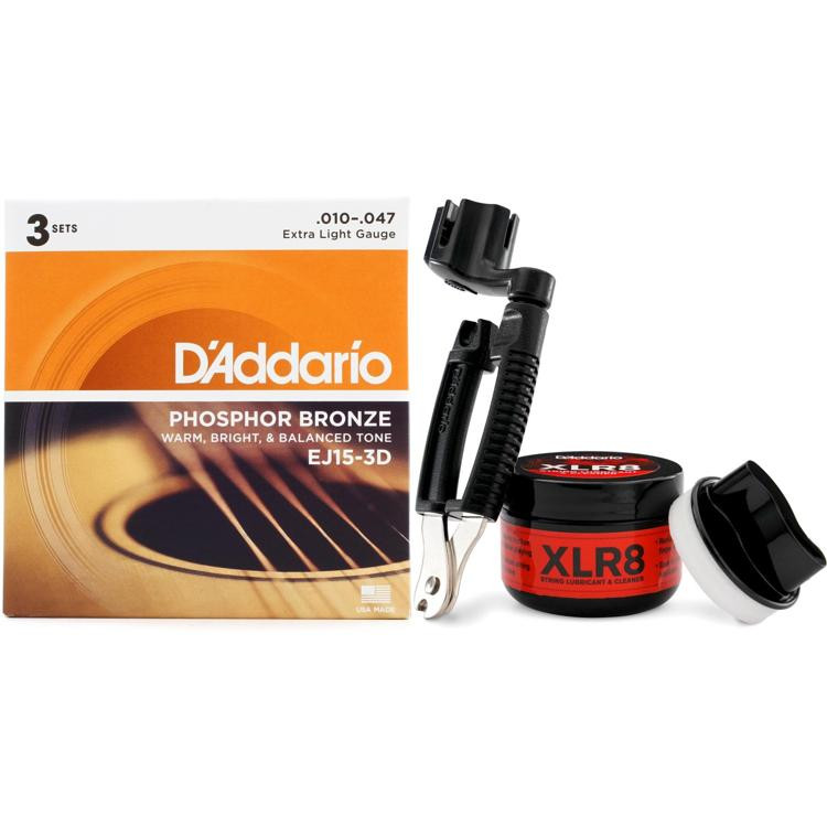 D'Addario EEJ153D Phosphor Bronze Acoustic Guitar Strings .010.047