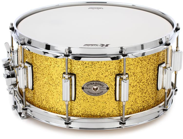 Rogers Drums Dynasonic Snare Drum 6.5 x 14 inch Gold Sparkle