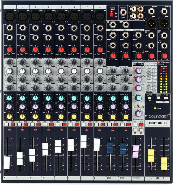 Soundcraft EFX8 Mixer with Effects Sweetwater