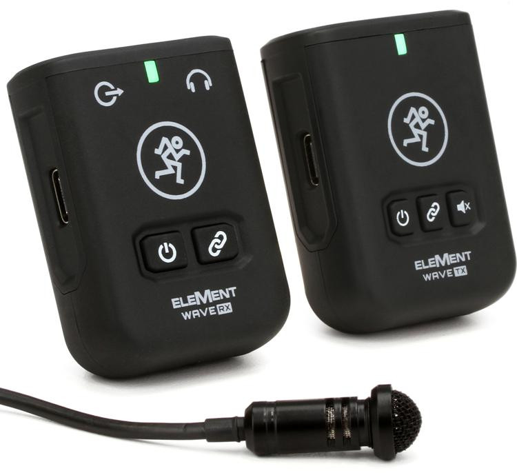 Mackie EleMent Wave LAV Wireless Microphone System Sweetwater