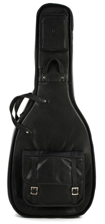 Levy's Leather Gig Bag for Acoustic Guitar - Black | Sweetwater