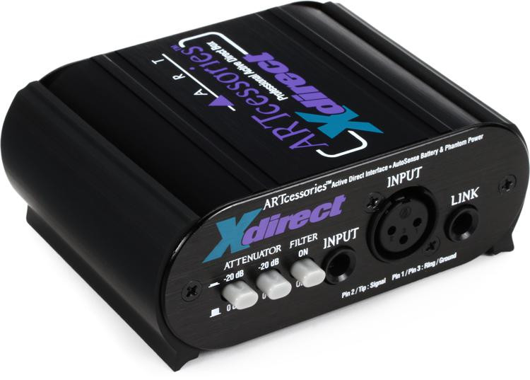 ART XDirect 1channel Active Direct Box Sweetwater
