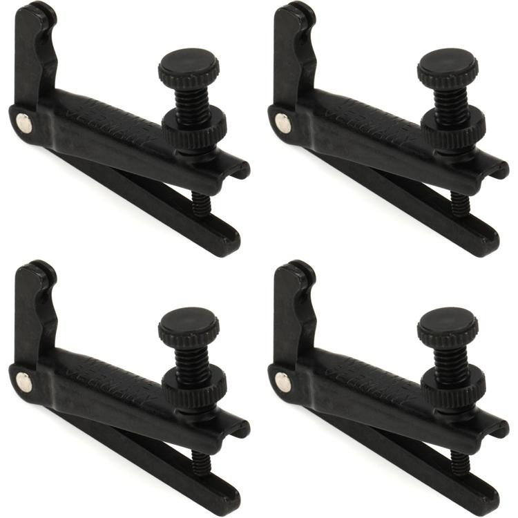 Wittner Stablestyle Fine Tuner for 15inch+ Viola (4Pack) Black