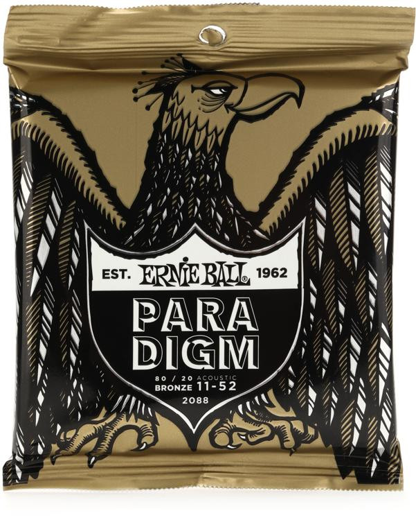 Ernie Ball 2088 Paradigm 80/20 Bronze Acoustic Guitar Strings .011