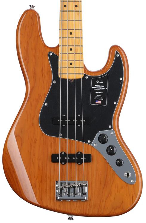 Fender American Professional II Jazz Bass - Roasted Pine with Maple  Fingerboard