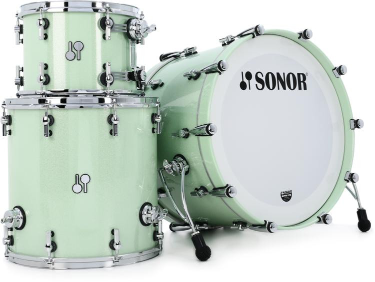 Sonor SQ2 Beech 3-piece Shell Pack - Mint Sparkle | Sweetwater