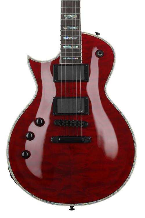 ESP LTD EC1000 LeftHanded Electric Guitar See Thru Black Cherry