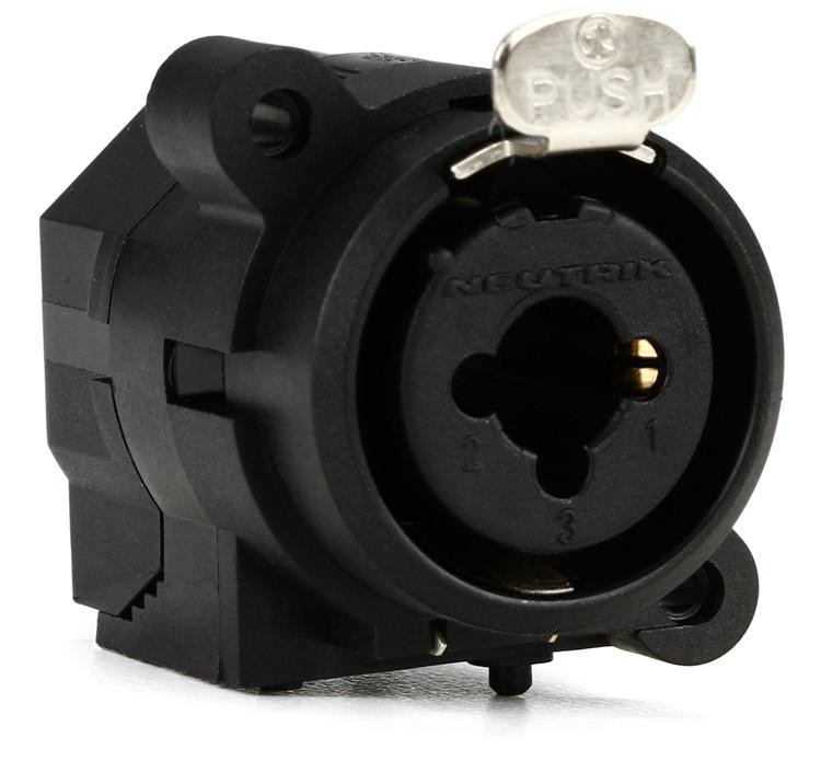 thumbnail image 2 of Stainless Steel Wall Plate With Neutrik NCJ6FI-S Combo XLR/1/4 Connector 2 of 14