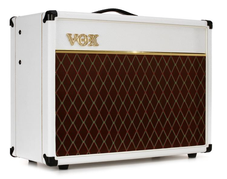 Vox AC15 Custom Limited White Bronco - 15W 1x12" Guitar Combo Amp ... Vox AC15 Custom Limited White Bronco - 15W 1x12" Guitar Combo Amp ...