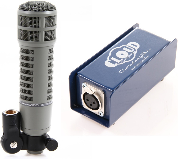 ElectroVoice RE20 and Cloudlifter CL1 Mic Month Bundle Mic with Cloud Lifter Sweetwater