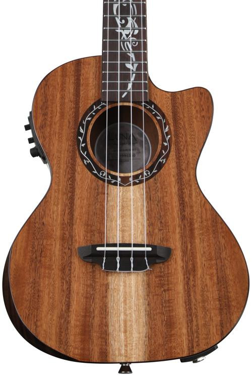 Luna Vineyard Koa Bevel Acousticelectric Tenor Ukulele Natural
