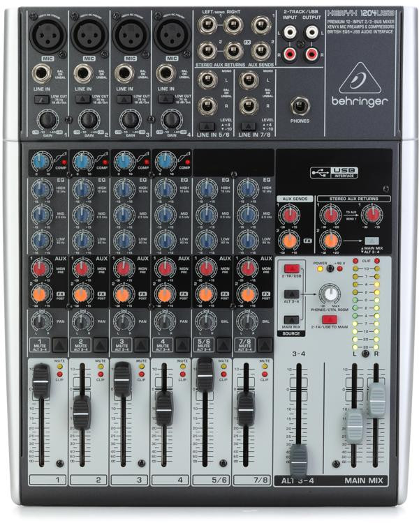 Behringer Xenyx 1204USB Mixer with USB Sweetwater