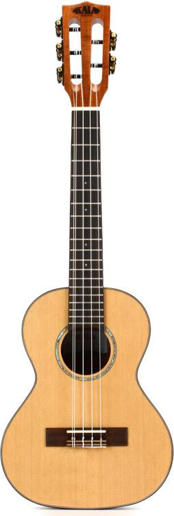 Kala Solid Cedar Top Acacia 5-string Tenor Ukulele - Natural | Sweetwater